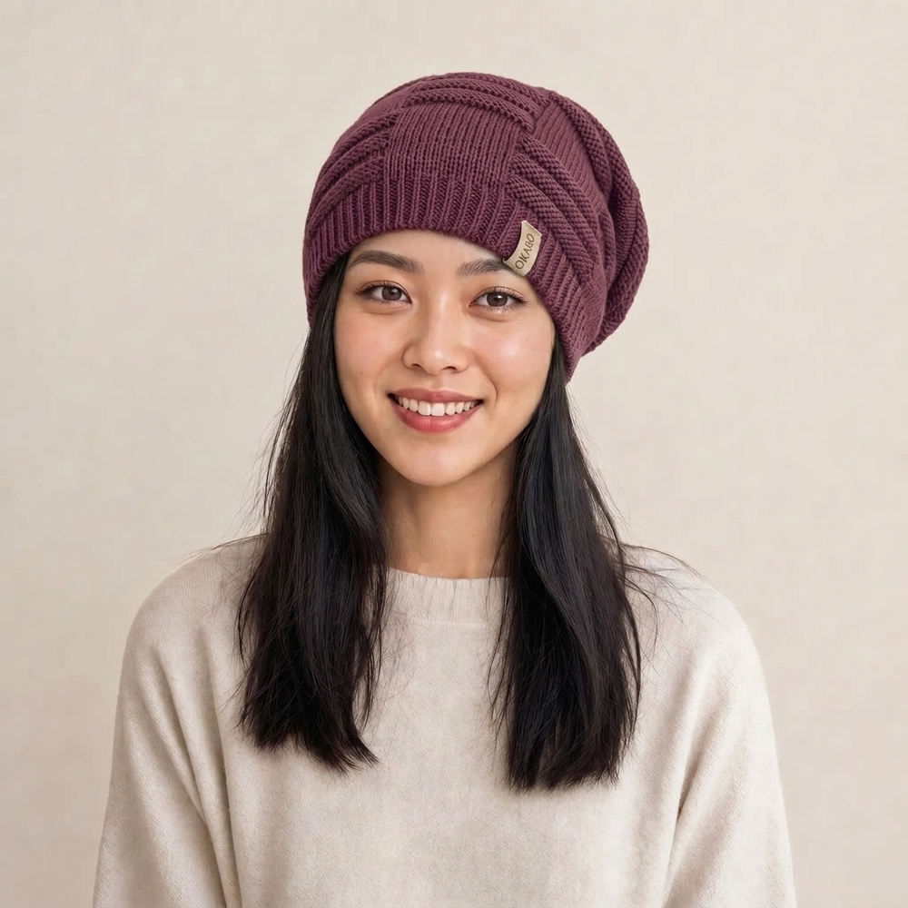 Okaro Hug Beanie - Mulberry