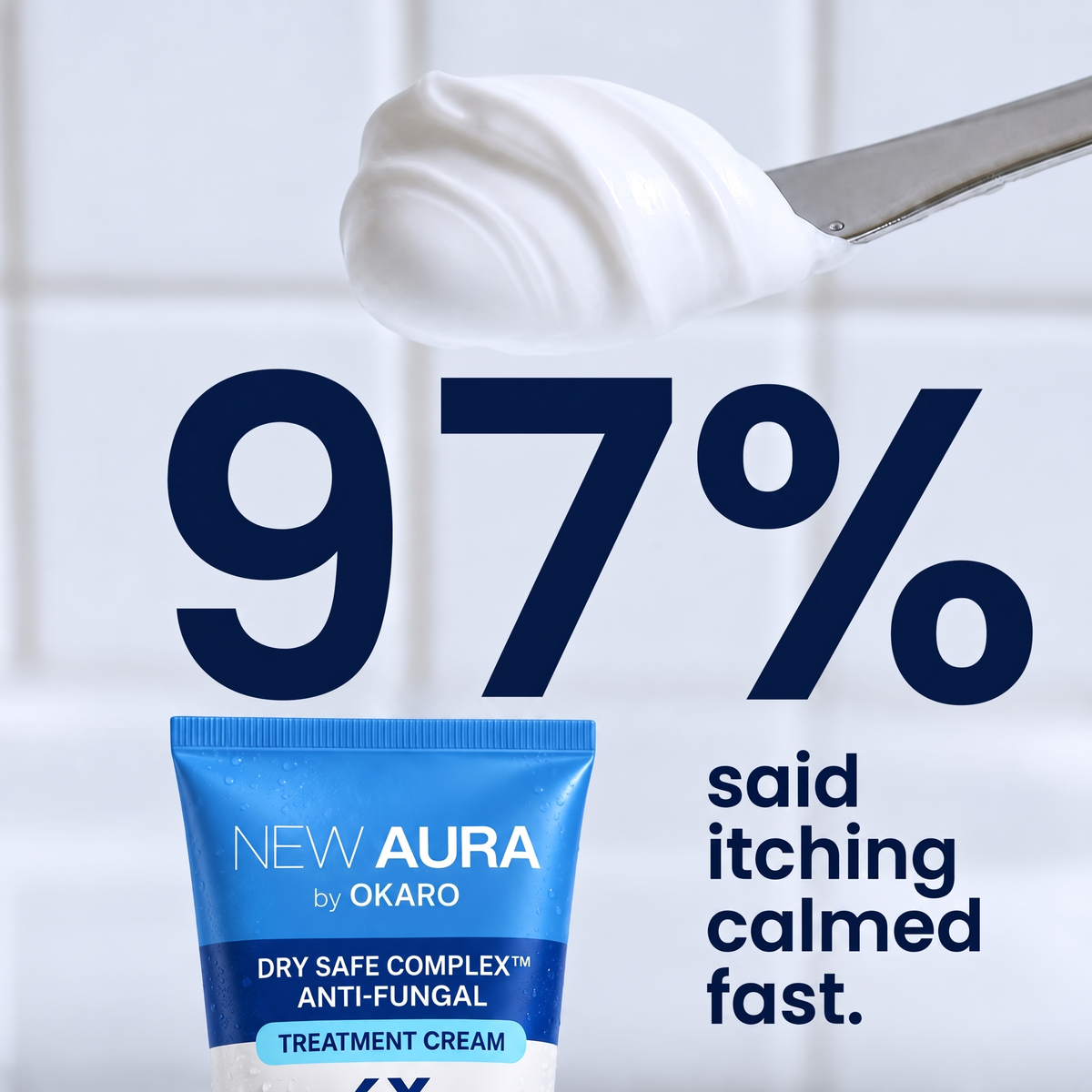 97% said itching calmed fast