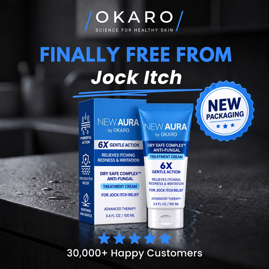 New Aura Anti-Fungal Jock Cream - OKARO