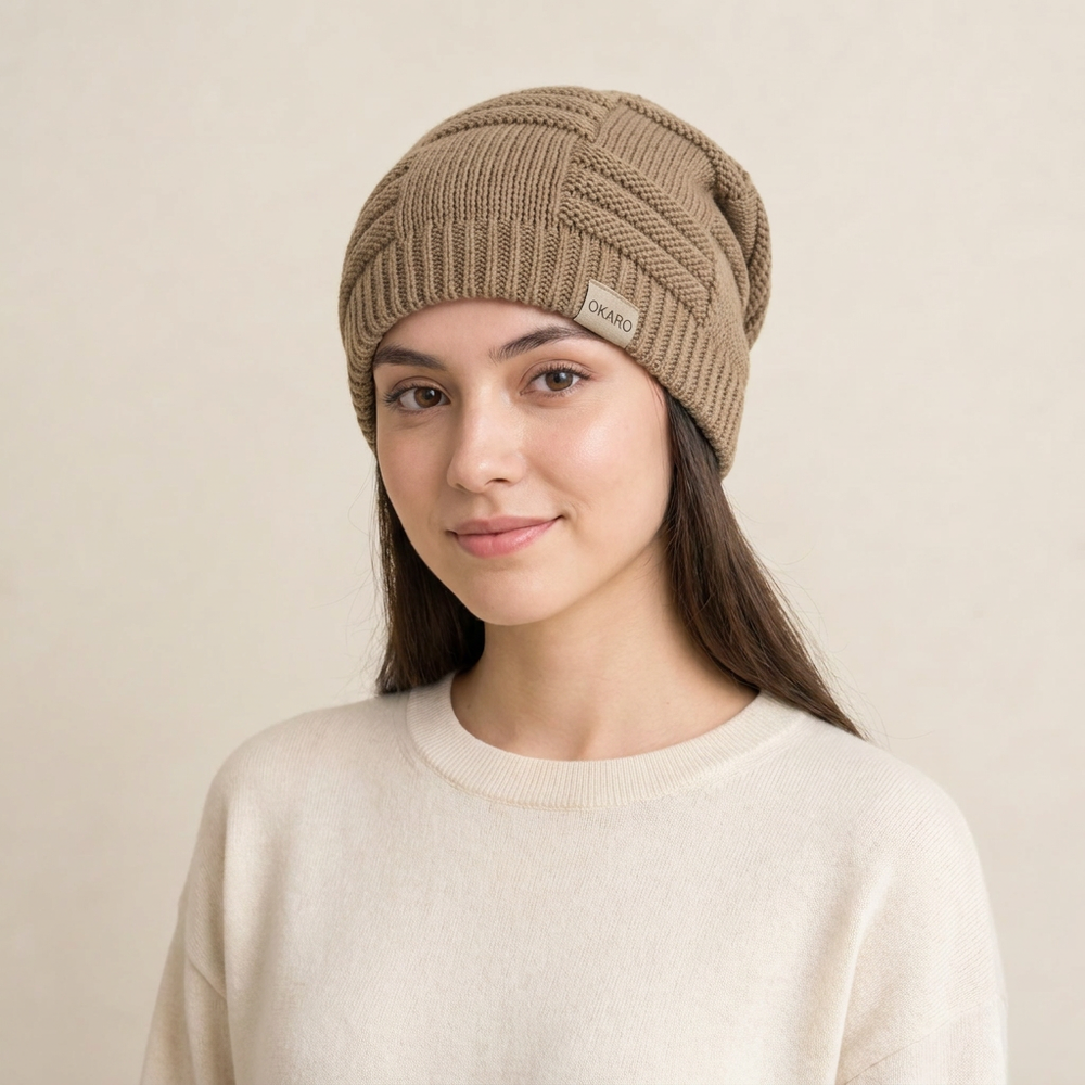Okaro Hug Beanie - Oat